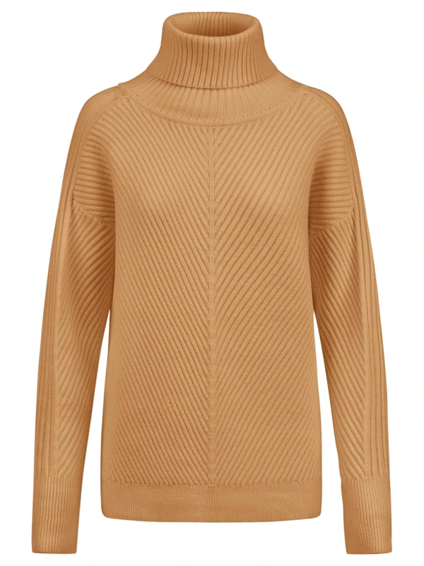ApartFashion Women's Pullover Sweater, Cognac, 8 - Image 1