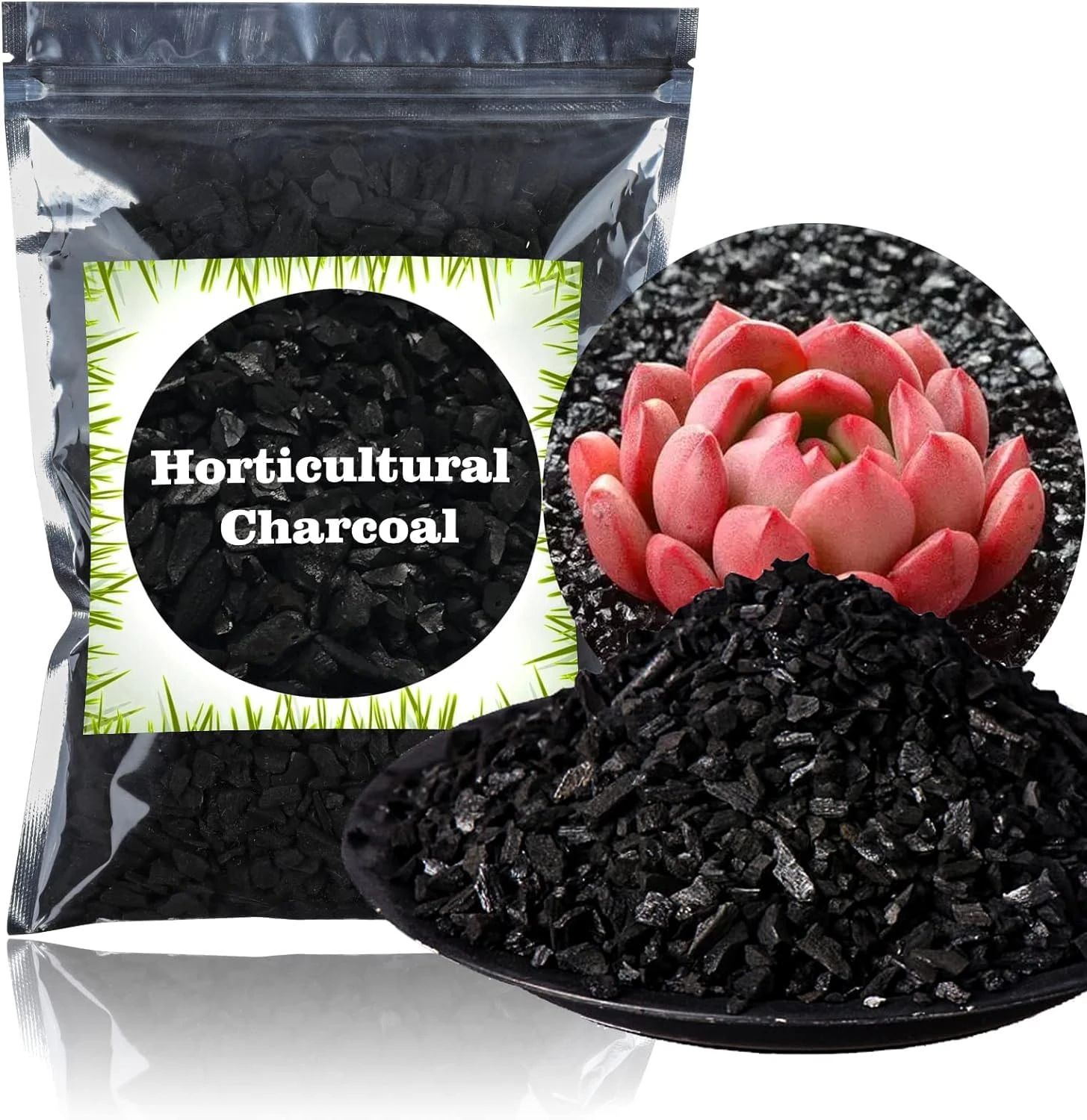 GOTVUGE Horticultural Charcoal for Plants 4L - All Natural Hardwood, Activated for Soil Amendment, Orchids, Terrariums, and Gardening