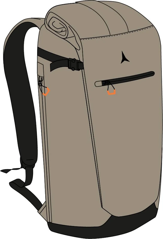 365 Days Usage|Roll Top Volume Adjustment|Dual Access|Waxed Canvas Fabric|Padded Shoulder Straps Beige 27 x 15 x 68 cm, Beige, 27 x 15 x 68, Travel - Image 1