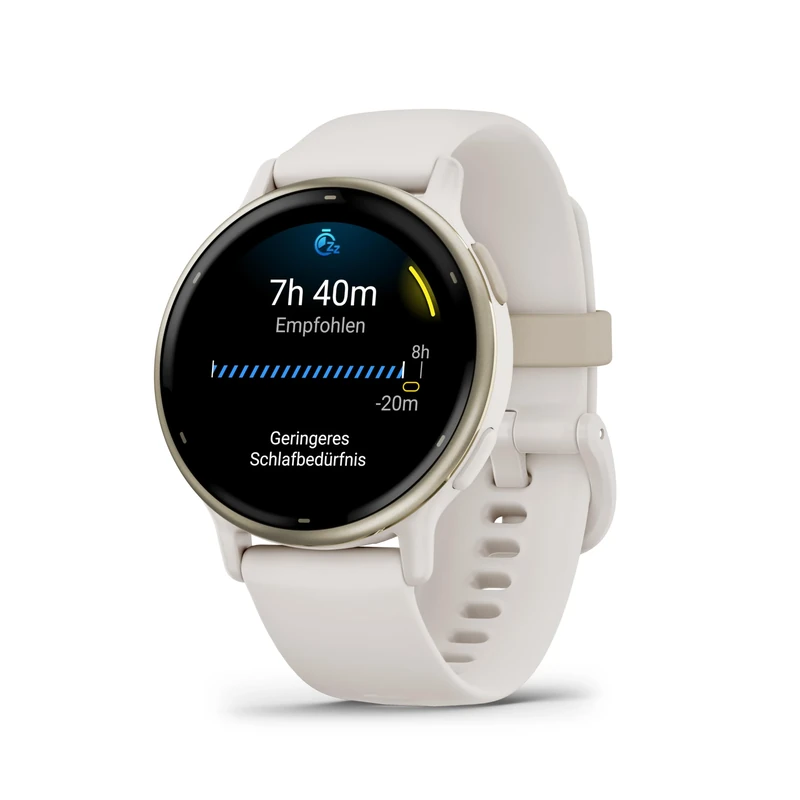 Garmin [Renewed vívoactive 5 GPS 42mm Smartwatch, AMOLED Touchscreen, All-day Health Monitoring, Advanced Fitness Features,Personalised Sleep Coaching, Music,up to 11 days battery life,Ivory(Renewed)