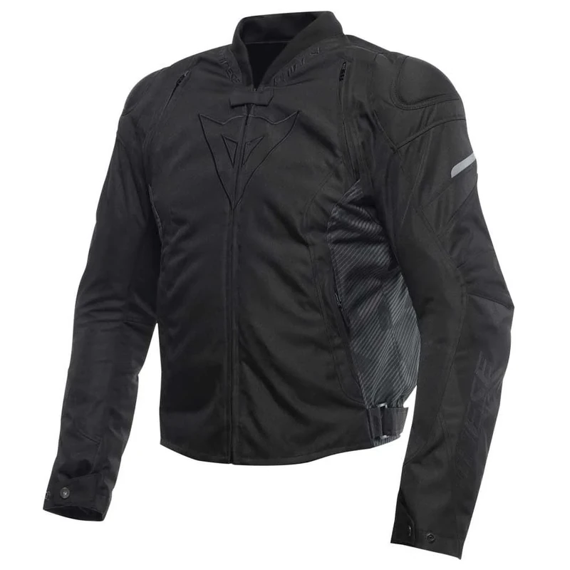 Dainese - Avro 5 Tex Jacket, Fabric Motorcycle Jacket with Shoulder Protectors, Men, Black/Black/Black, 46