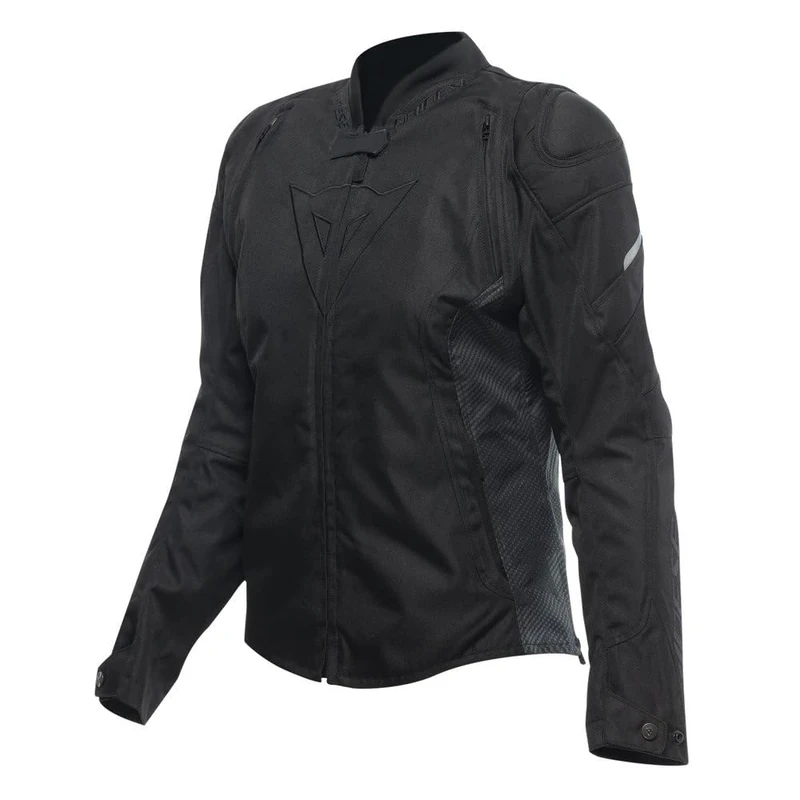 Dainese - Avro 5 Tex Jacket Wmn, Textile Motorcycle Jacket, with Protections, Women, Black/Black/Black, 54