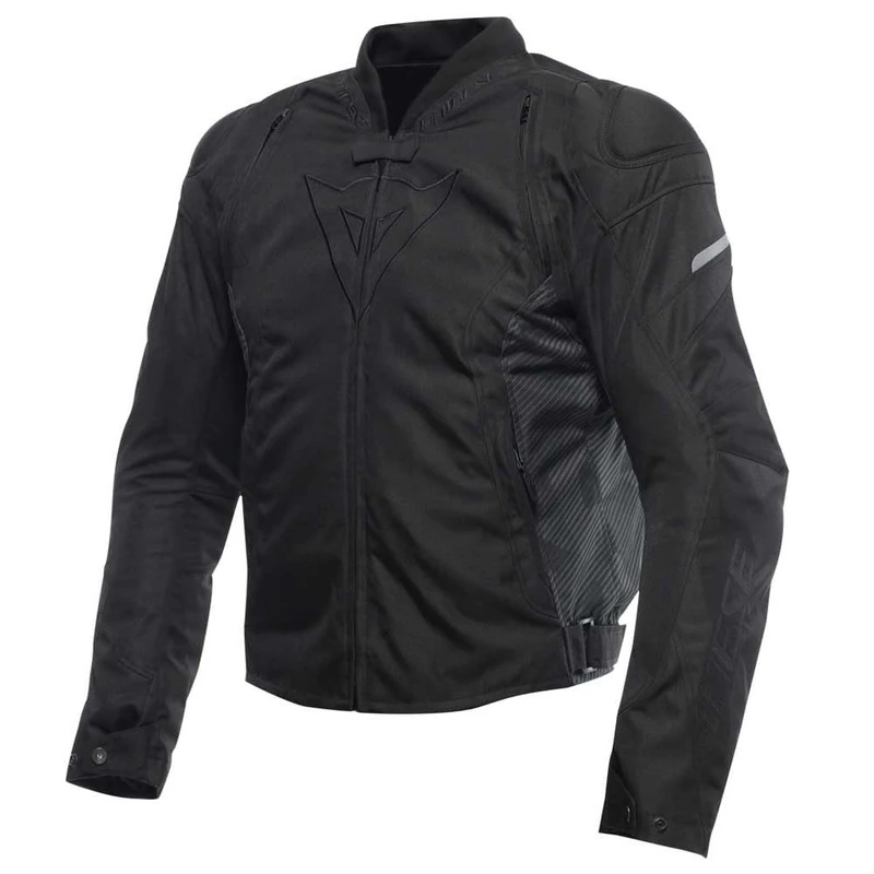 Dainese - Avro 5 Tex Jacket, Fabric Motorcycle Jacket with Shoulder Protectors, Men, Black/Black/Black, 58