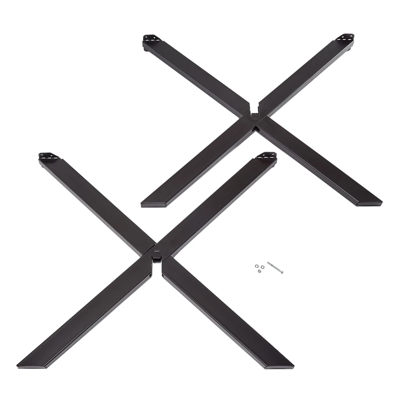 Mottez M590VNO Cross Centre Table Leg Matt Black