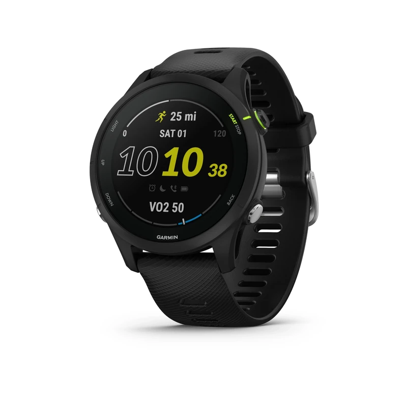 Garmin [Renewed Forerunner 255 Music GPS 46mm Running Smartwatch, Lightweight, Music Storage, Advanced Training & Insights, Safety & Tracking Features, up to 14 days Battery Life, Black (Renewed)
