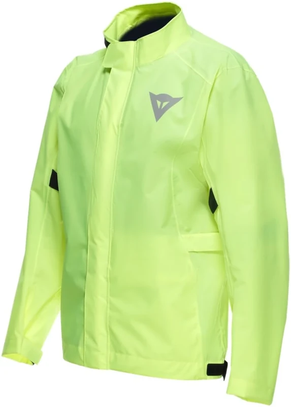Dainese - Ultralight Rain Jacket, Foldable Rain Jacket for Motorcycles, Waterproof and Windproof, for Men and Women, Fluo Yellow, XXXL