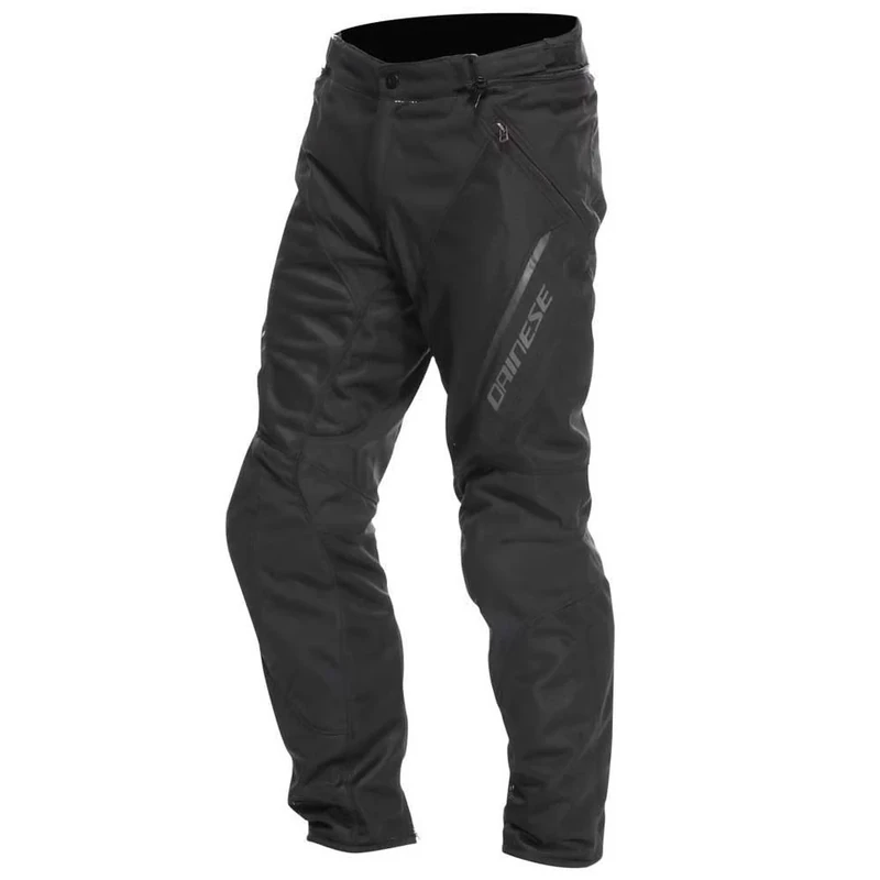 Dainese - Drake 2 Super Air Tex Pants, Mesh Motorcycle Trousers, Ventilated and Lightweight, with Removable Protectors, Men, Black/Black, 54