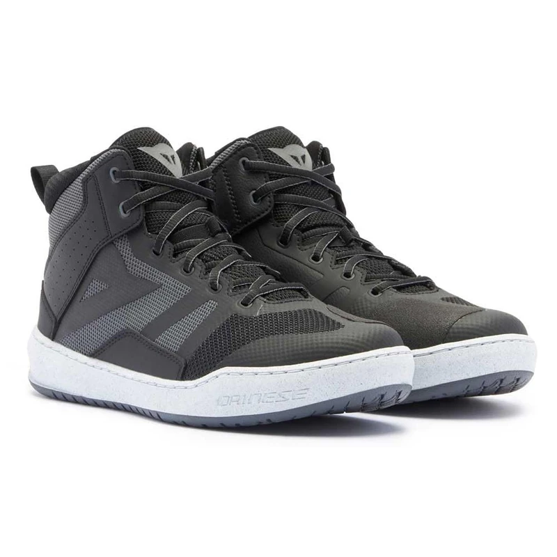 DAINESE - Suburb Air Shoes, Summer Motorcycle Shoe, Textile, Men, Black/White/Iron Gate, 39