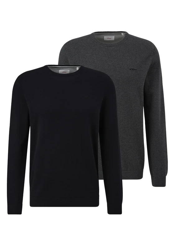 s.Oliver Men's 2161397 Jumper, Black, S