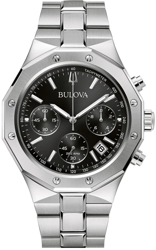 Bulova Men's Chronograph Quarz Watch with Stainless Steel Strap 96B410