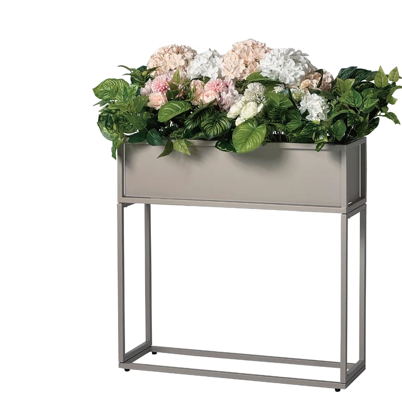Cocoyard Modern Rectangular Planter Flower Box (Sand, 28" H)