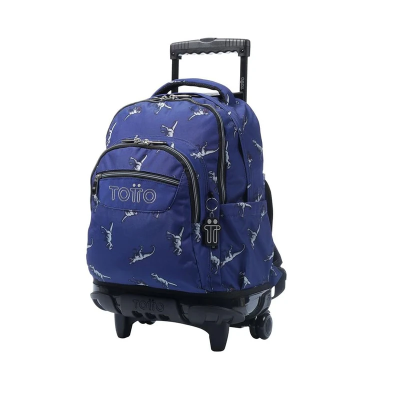 TOTTO T-Rex Wheeled School Backpack Blue Unisex-Adult Blue 60