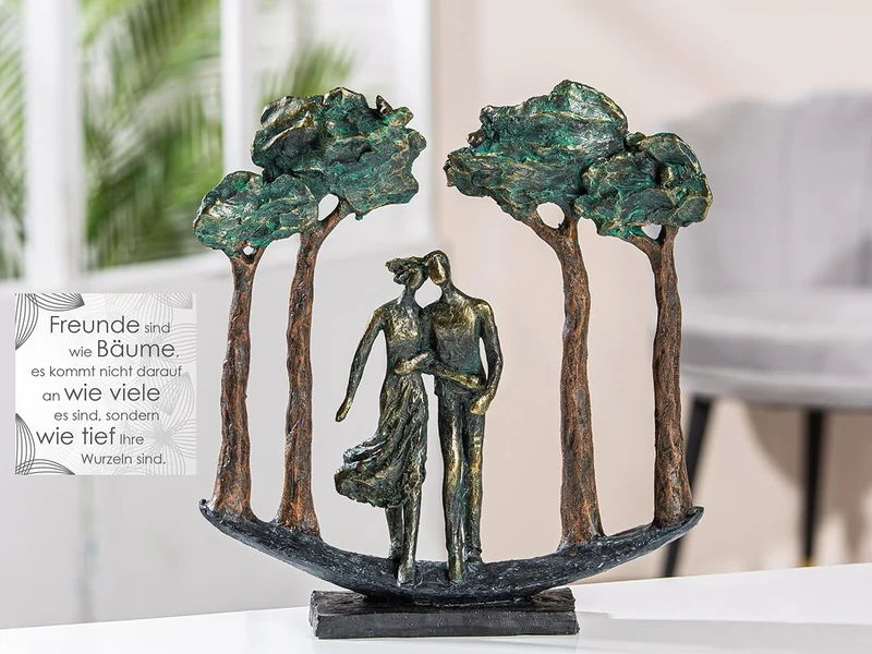 Casablanca modernes Design Decorative Sculpture, Resin, Bronze, Höhe 30 cm