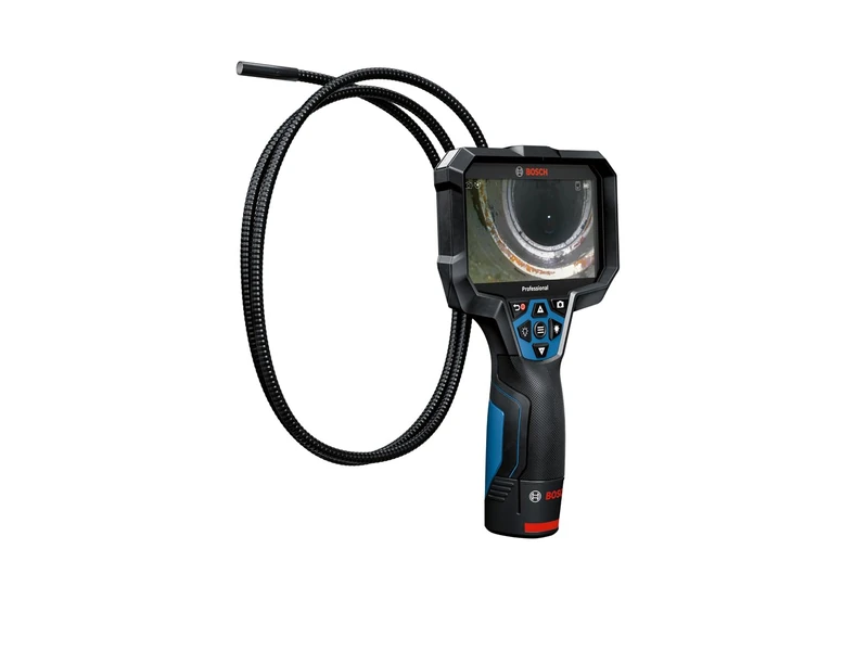 Bosch Professional Inspection Camera GIC 12V-5-27 C (Cable Length: 150 cm, Orientation Function AutoUp, high Resolution Display: 5’’ Screen, 1280x720 px, in Carton Box)