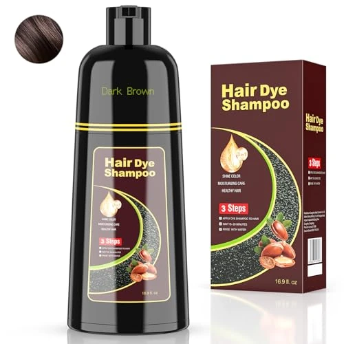 Hair Dye Shampoo for Men&Women (Brown)