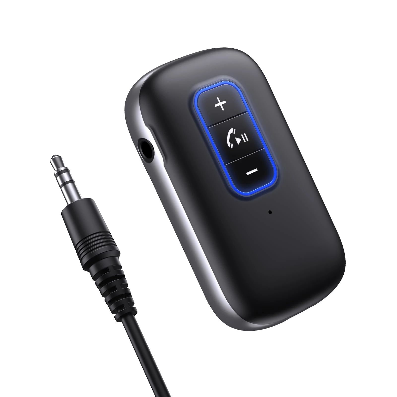 OQIMAX Newest Bluetooth 5.0 Receiver, Dual Connection Bluetooth Audio Adapter with Noise Reduction, Hands-free Calls, Rechargeable Wireless Adapter for Car, Speaker and Home Audio