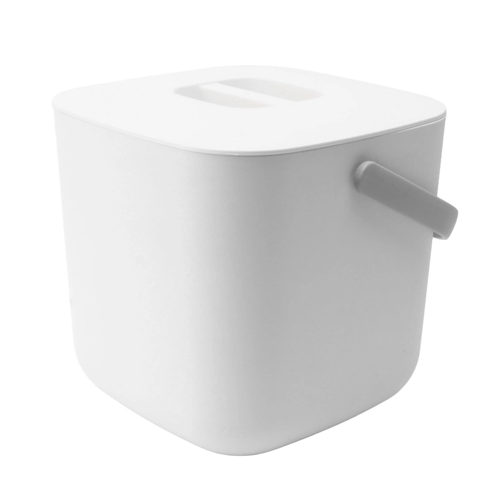 Portable Mini Dishwasher, 21 X 21 X 20CM 360° Deep Clean, Artificial Vortex and Sound Countertop Dishwasher for Dishware Fruit Vegetable (White)