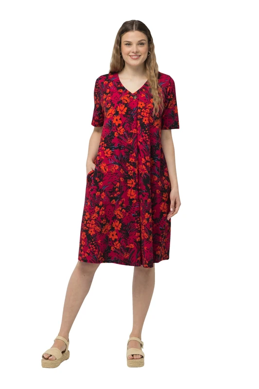 Ulla Popken Women's Dress, Purple, 32/34
