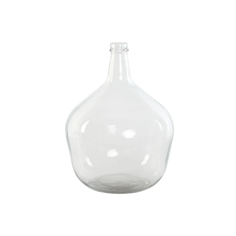 Home ESPRIT Transparent Recycled Glass Vase 31 x 31 x 43 cm