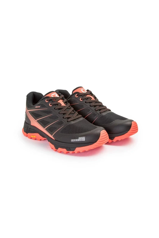 ROCK EXPERIENCE REUF00442 HELIUM WOMAN FOOTWEAR Hiking shoe Unisex 0208 CAVIAR+2151 FIERY CORAL UK 4.5