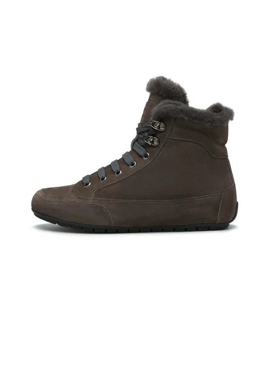 Candice Cooper Women's Vancouver Fur Trainers, Anthracite, 40 EU, Charcoal, 8 UK