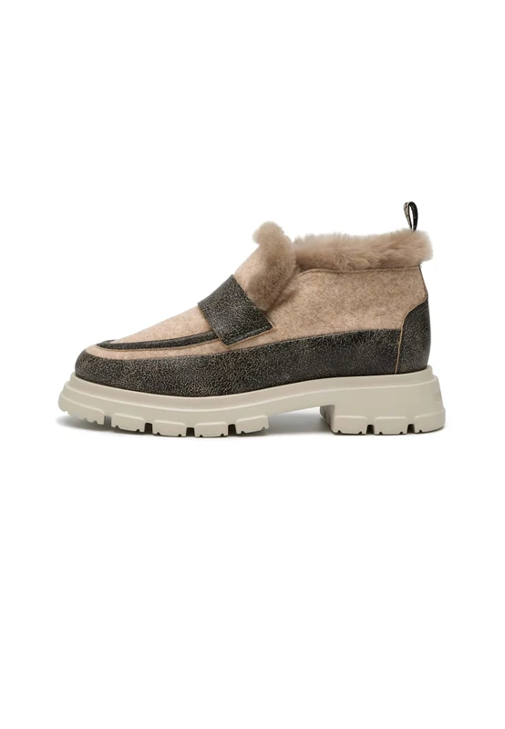 Candice Cooper Chado Easy Fur Warm 2, Women's Trainers, EU 38 / UK 5, Beige, 6 UK