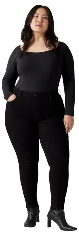 Levi's 721 Pl Hi-Rise Skinny Midnight Gauze, Midnight Gauze, 24 Kurz