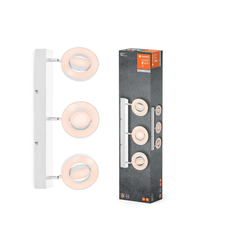 LEDVANCE Decor SPOT Saturn, 29W, 935lm, White, Spotlight, Adjustable Heads, Versatile, Indoor spot, 3-Stage Color Temperature Control, high-Quality housing