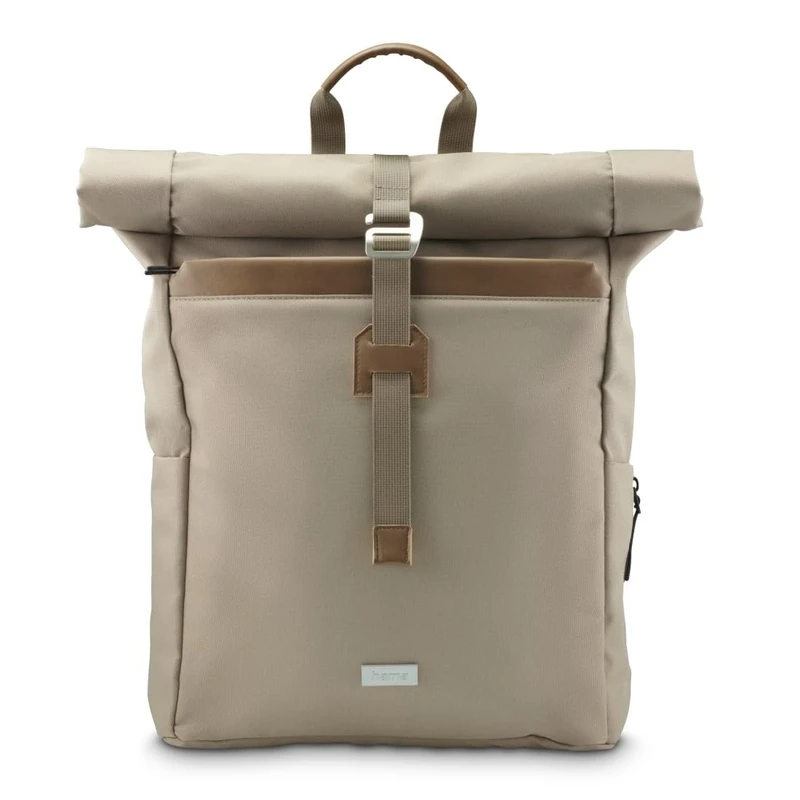 Hama Laptop Backpack 16.2 Inch (Laptop Bag, Tablet 12.9 Inches, 29 L, Functional, Roomy, Large, Multiple Compartments) Beige, Beige, 26 l, Business