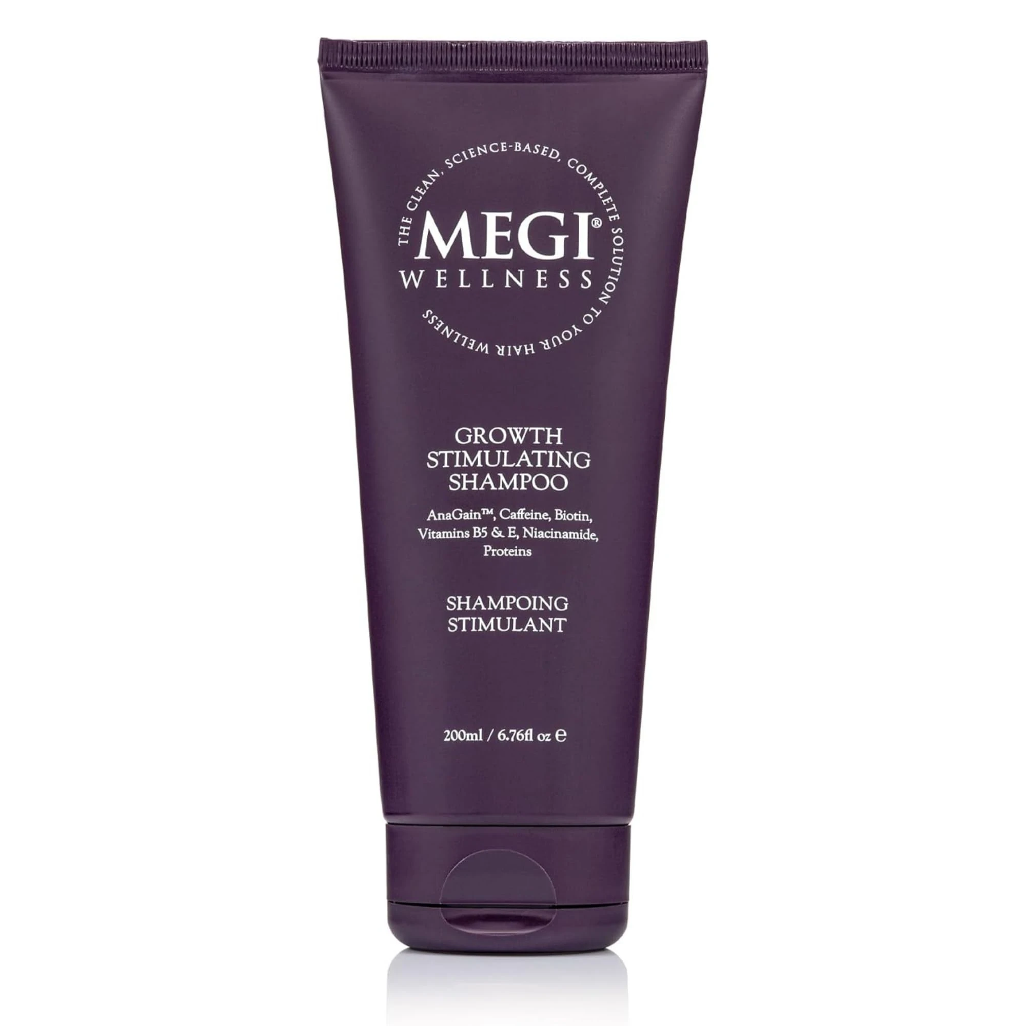 MEGI WELLNESS Hair Growth Shampoo – Natural Minoxidil Alternative with Caffeine, Biotin, AnaGain™, SymHair® for Thinning Hair – Clinically Tested Ingredients – Vegan, SLS-Free - Men & Women (200ml)