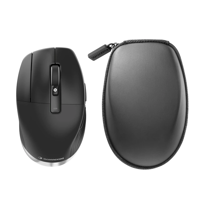 3Dconnexion CadMouse Pro Wireless Left (Ergonomic Mouse, Optical, Wireless, USB-C, Left-Handed, Black)
