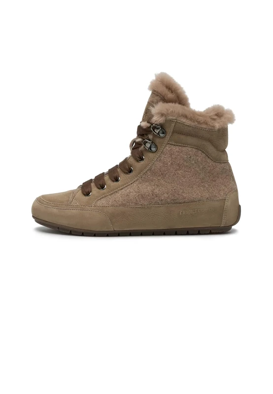 Candice Cooper Women Vancouver Fur Sneaker, Mouse, 4 UK