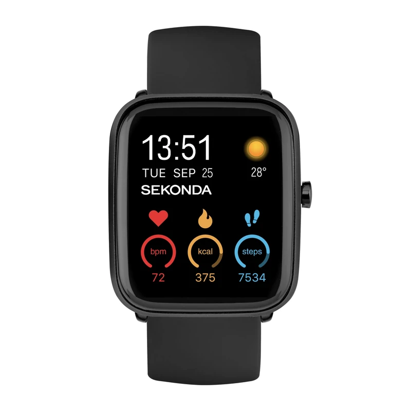 Sekonda Motion Plus Smart Watch 36mm with Black Silicone Strap 30225 - Image 1