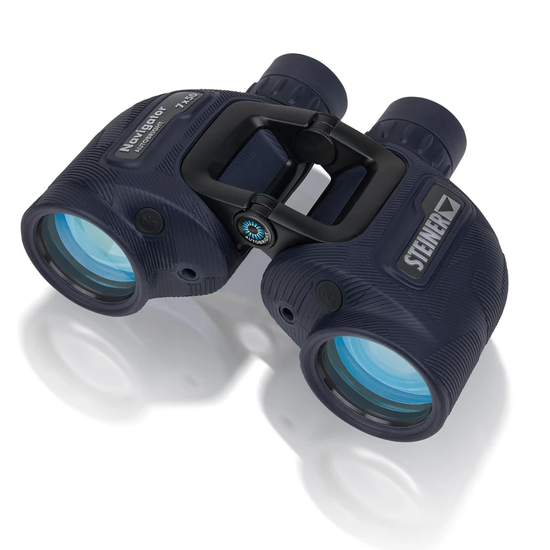 STEINER marine binoculars Navigator Autobright 7x50 - reduction of glare from water and sun, German quality optics, 5m waterproof, made for water sports enthusiasts and hobby sailors