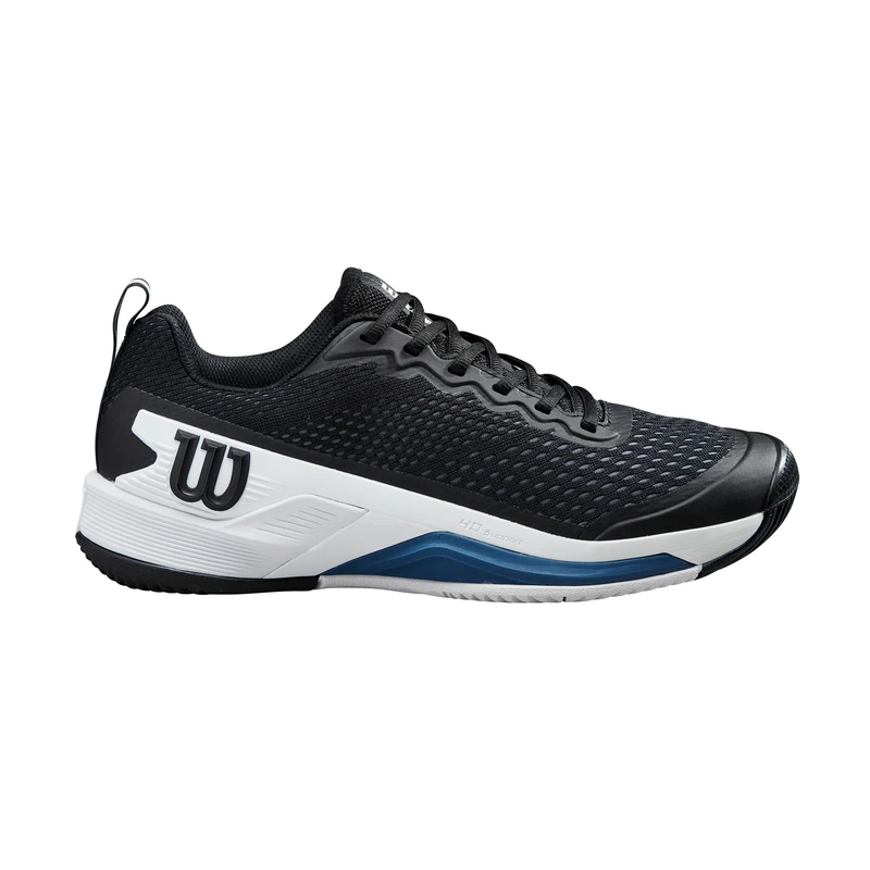 Wilson Rush Pro 4.5 Tennis Shoe, Men, Size 11, Black/White/Ensign Blue