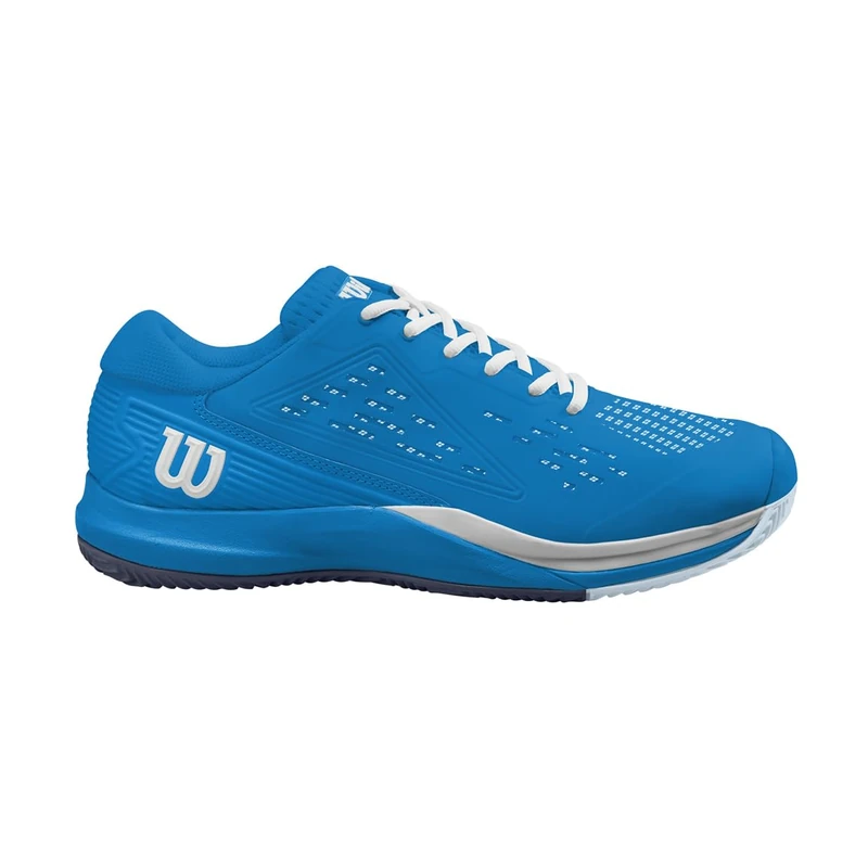 Wilson Rush Pro Ace Tennis Shoe for Clay Court, Men's, Size 8.5, French Blue/White/Navy Blazer - Image 1