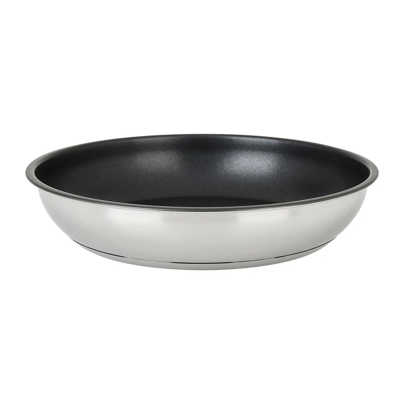 Sitram 715018 Removable Stainless Steel Frying Pan - Range SITRAMOVIBLE ARPEGE Diameter 24 cm H 4.5 cm - PFOA-Free Non-Stick Interior Coating - Suitable for All Heat Sources Including Induction - Sold