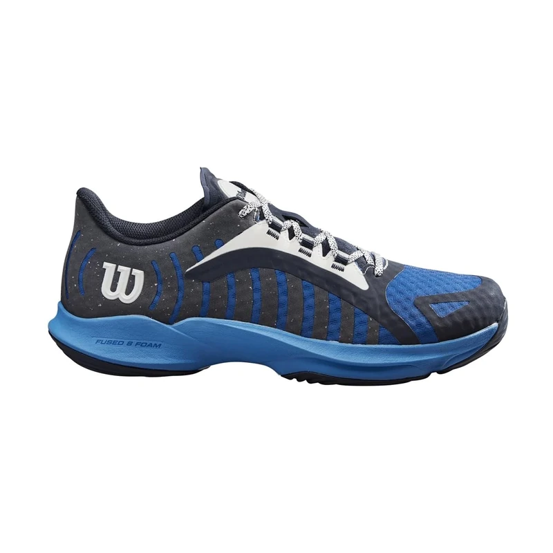 Wilson Hurakn Pro Padel Shoe, Men's, Size 12 1/2, Navy Blue/Deja Vu Blue/French Blue