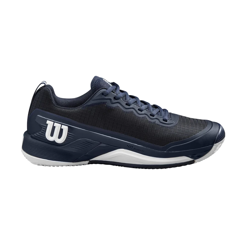 Wilson Rush Pro 4.5 Tennis Shoe for Clay Court, Men's, Size 8, Navy Blazer/Navy Blazer/White