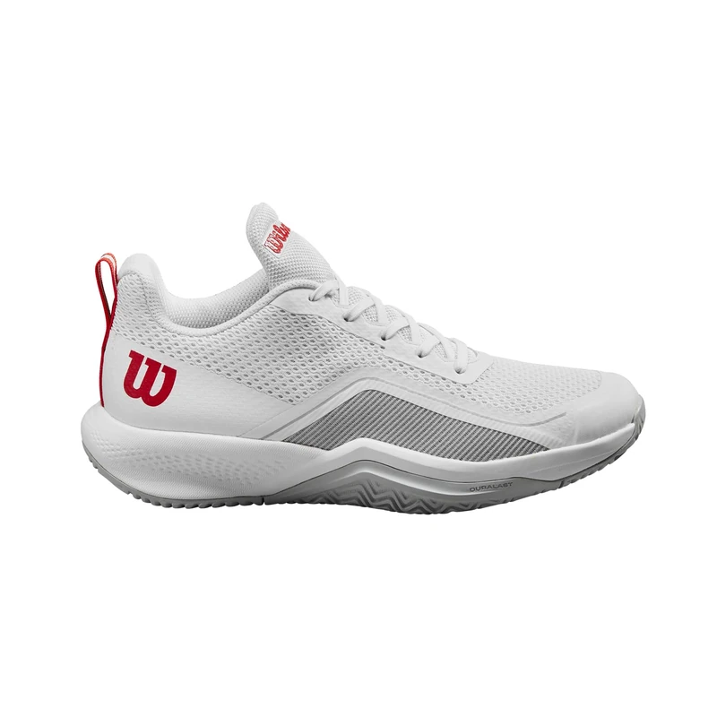 Wilson Rush Pro Lite Tennis Shoe, Women's, Size 38 2/3, White/Pearl Blue/Wilson Red