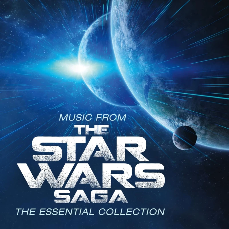 Music From The Star Wars Saga - Essential Colln (Gatefold sleeve) [180 gm 2LP Red Coloured Vinyl] [VINYL]