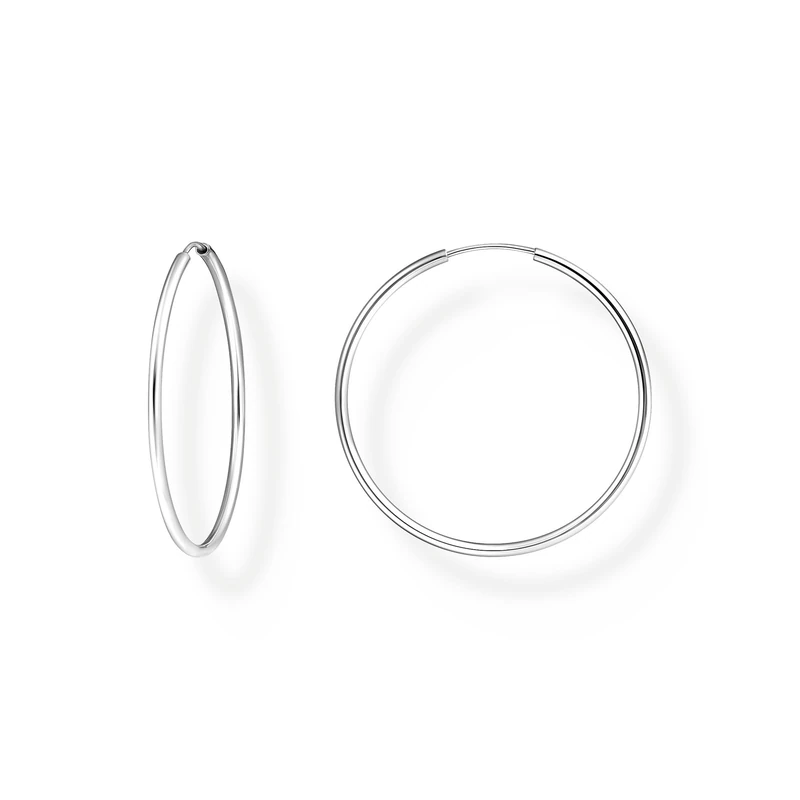 THOMAS SABO Silver medium hoop earrings 925 Sterling Silver