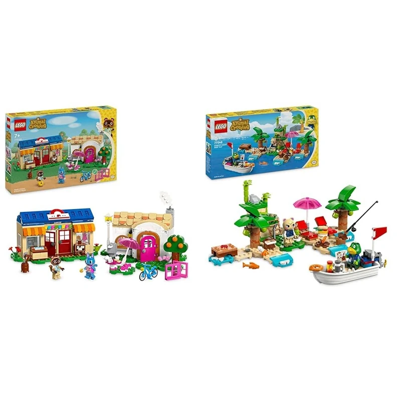 LEGO Animal Crossing Nook’s Cranny & Rosie's House Creative Building Toy for 7 Plus Year Old Kids & Animal Crossing Kapp’n’s Island Boat Tour, Buildable Creative Toy for 6 Plus Year Old Kid