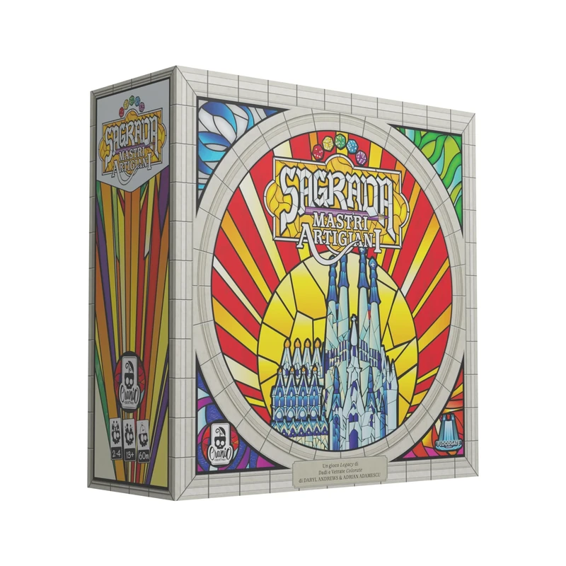 Cranio Creations - Sagrada - Master Craftsmen, The Legacy Game To Build The Famous Basilica Of Barcelona, Edition In Italian Language