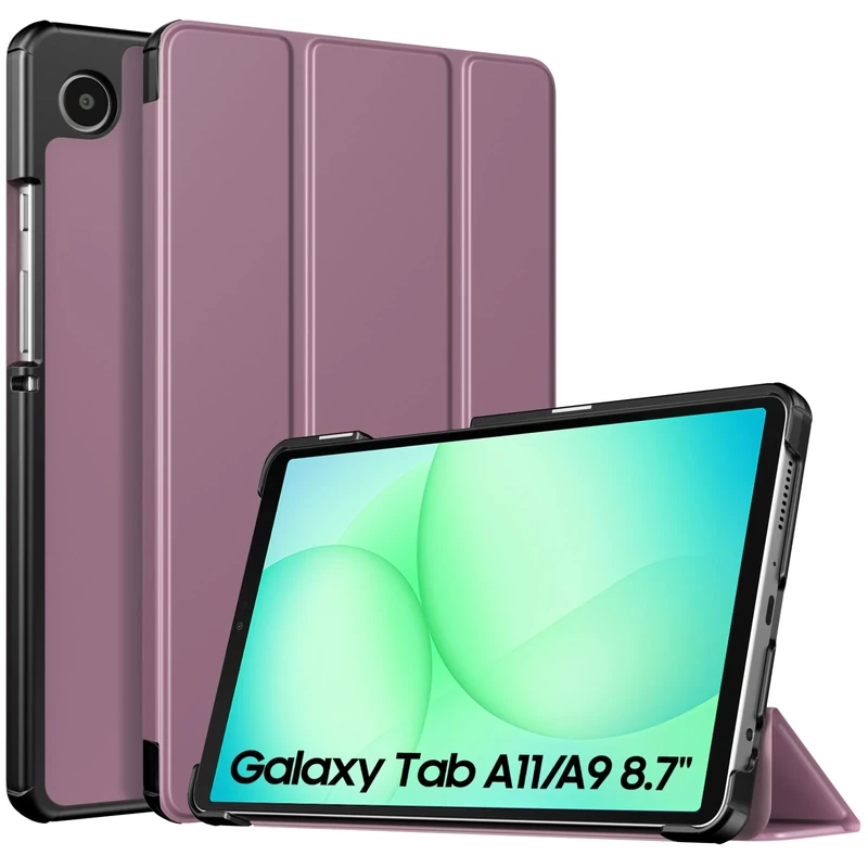 TiMOVO Case for Samsung Galaxy Tab A11/A9 8.7 Inch (2025/2023), Slim Lightweight Stand Hard Back Shell Protective Cover, Smokey Purple