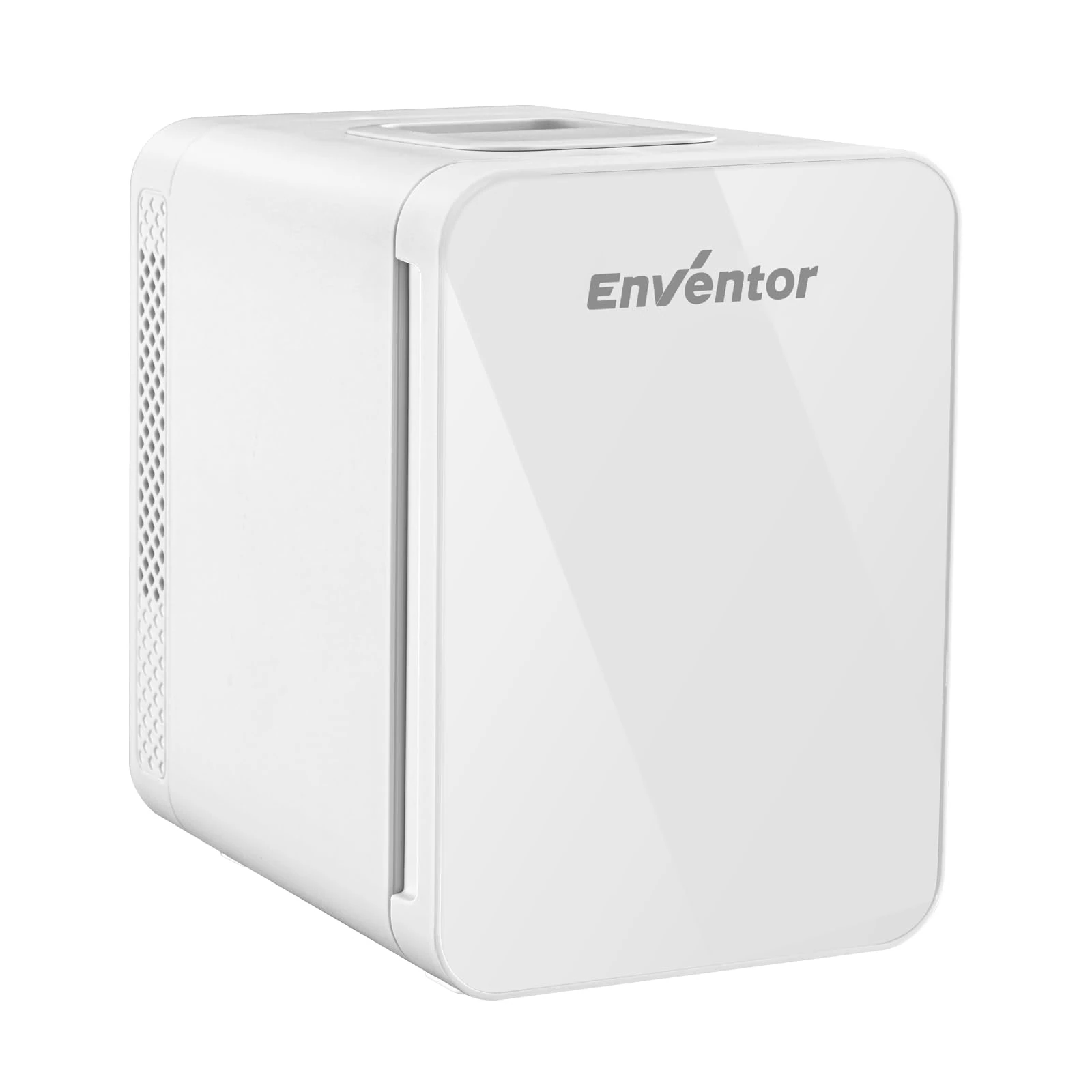 Enventor Mini Fridge 4 Litre /6 Can, AC+12V DC Power Cooler and Warmer, Portable Mini Fridge for Bedrooms, Car, Travel, Drinks, Skincare (White)