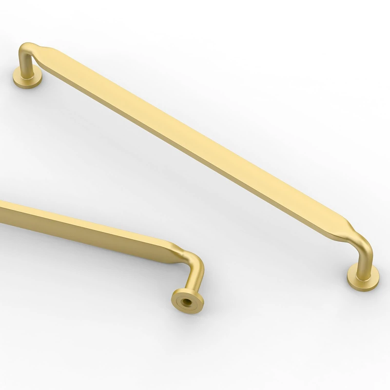 Asidrama 10 Pack 7.5 Inch(192mm) Brushed Gold Kitchen Cabinet Handles, Cabinet Pulls Kitchen Cabinet Hardware for Cupboard Drawer Pulls