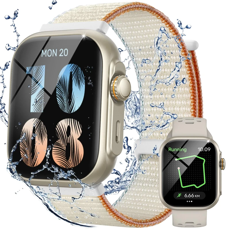 Parsonver Smart Watch Answer/Make Calls for Men Women, Built-in GPS, 30M Waterproof Fitness Smartwatch with 100+ Built-in Sports, Heart Rate, Sleep Monitor, Smartwatch for Android & iOS, Starry Silver