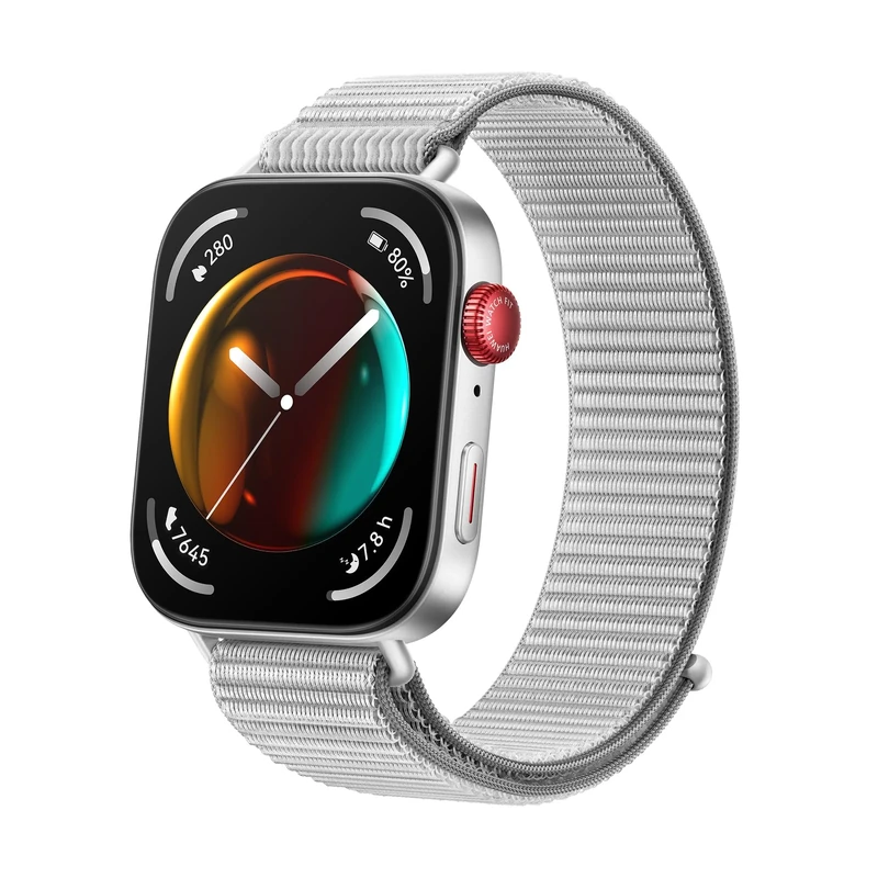 HUAWEI WATCH FIT 3 Smartwatch for men women, iOS & Android, Up to 10 Days Battery Life, Bluetooth Calls, GPS Smartwatch, Aluminum Case, AMOLED Display, Health&Fitness Tracker, Gray Nylon