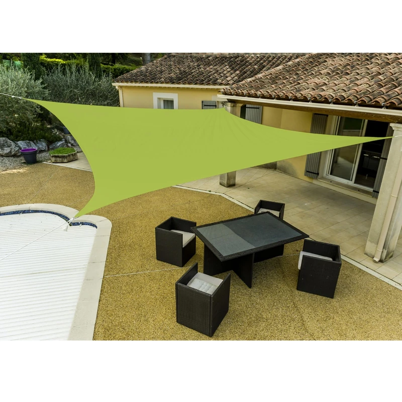 WERKA PRO Sun Shade Sail Square Lime Green 3.6 x 3.6 m